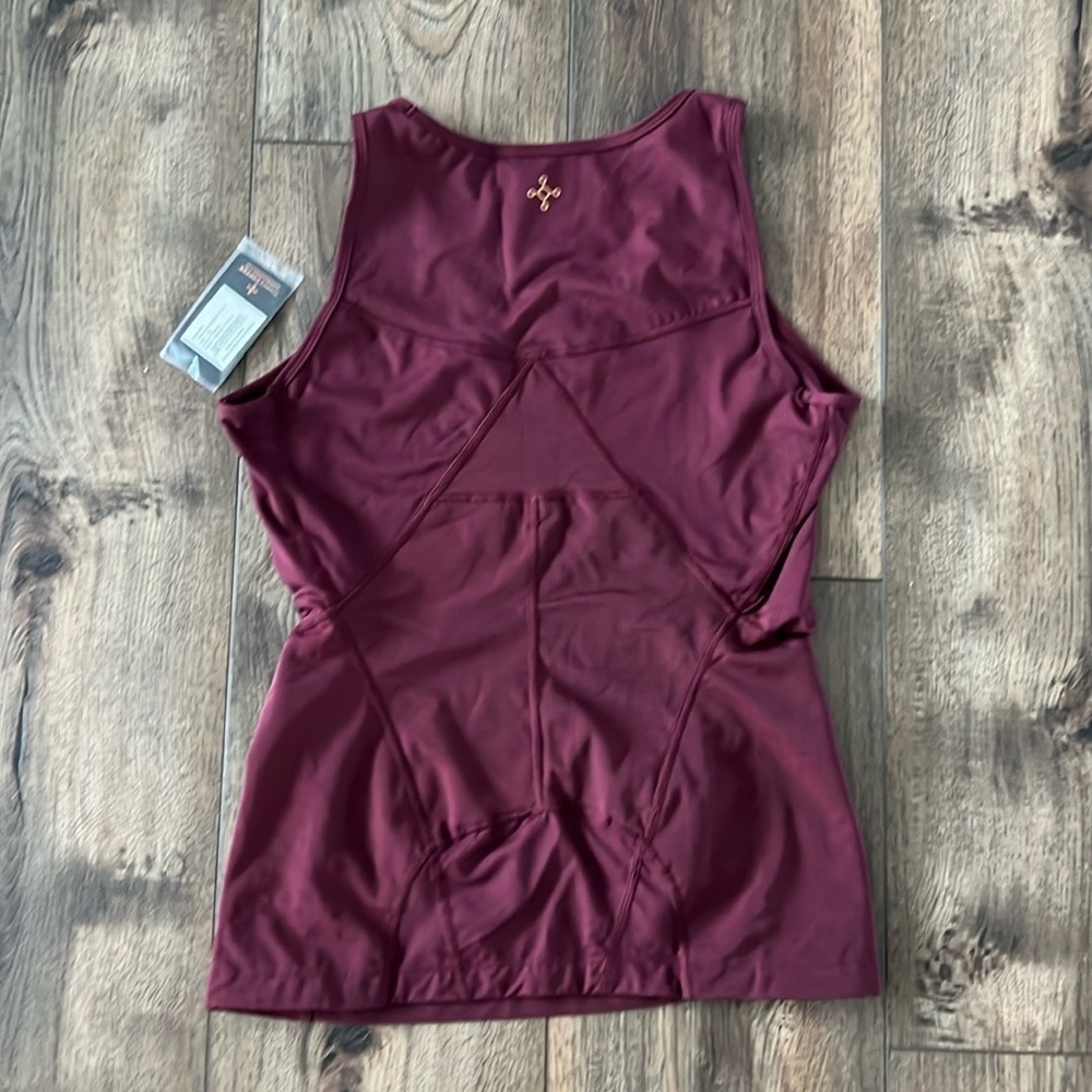 NWT Tommie Copper Womens Lower Back Support Tank Wine Size 2XL - Picture 11 of 13